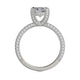Michael M Hidden Halo Cushion Engagement Ring