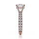 Michael M Hidden Halo Round Engagement Ring