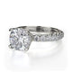Michael M Hidden Halo Round Engagement Ring