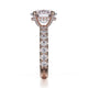 Michael M Hidden Halo Oval Engagement Ring