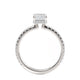 Michael M Hidden Halo Emerald Engagement Ring