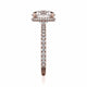 Michael M Hidden Halo Round Engagement Ring