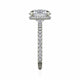Michael M Hidden Halo Round Engagement Ring