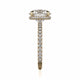 Michael M Hidden Halo Round Engagement Ring