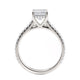 Michael M Hidden Halo Emerald Engagement Ring