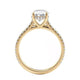 Michael M Hidden Halo Oval Engagement Ring