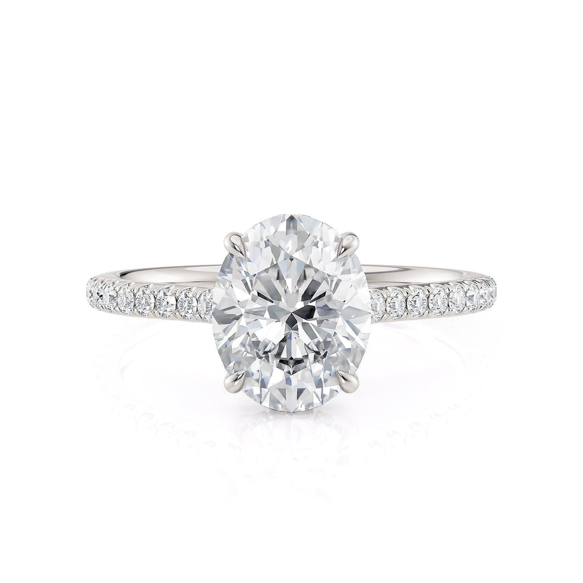 MICHAEL M Engagement Rings Crown R749-2 Oval