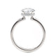 Michael M Hidden Halo Emerald Engagement Ring