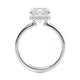 Michael M Hidden Halo Emerald Engagement Ring