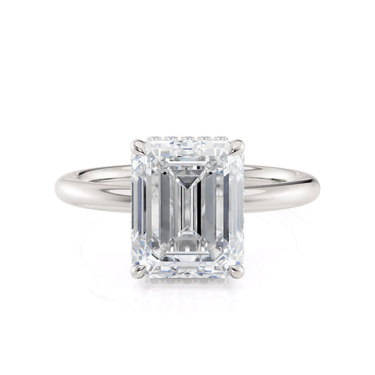 MICHAEL M Engagement Rings CROWN R750-3EM Emerald-Cut Diamond Solitaire