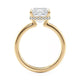 Michael M Hidden Halo Emerald Engagement Ring