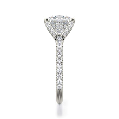 Michael M Hidden Halo Engagement Ring