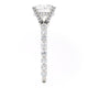Michael M Center Stone Shared Prong Round Engagement Ring