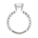 Michael M Center Stone Shared Prong Round Engagement Ring