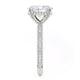 Michael M Hidden Halo Oval Engagement Ring