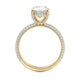 Michael M Hidden Halo Oval Engagement Ring