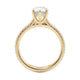 Michael M Hidden Halo Pear Engagement Ring