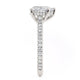 Michael M Hidden Halo Pear Engagement Ring