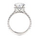 Michael M Hidden Halo Round Engagement Ring