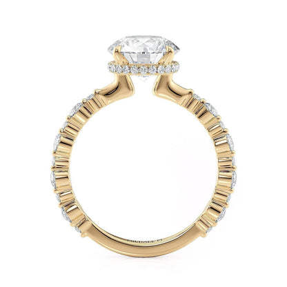 Michael M Hidden Halo Round Engagement Ring