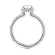 Michael M Hidden Halo Oval Engagement Ring