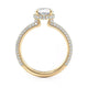 Michael M Hidden Halo Oval Engagement Ring