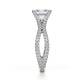 Michael M Prong Asscher Engagement Ring