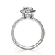 Michael M Halo Oval Engagement Ring