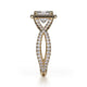 Michael M Prong Princess Engagement Ring