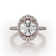 Michael M Center Stone Prong Round Engagement Ring