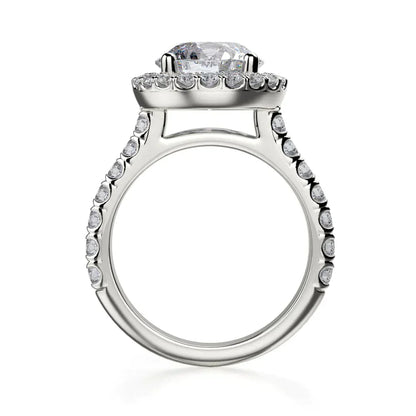 Michael M Prong Round Engagement Ring