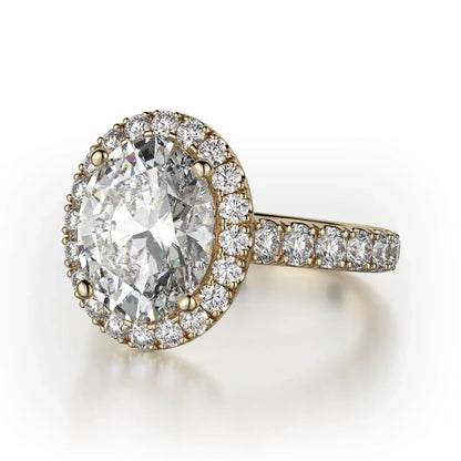 Michael M Oval Engagement Ring
