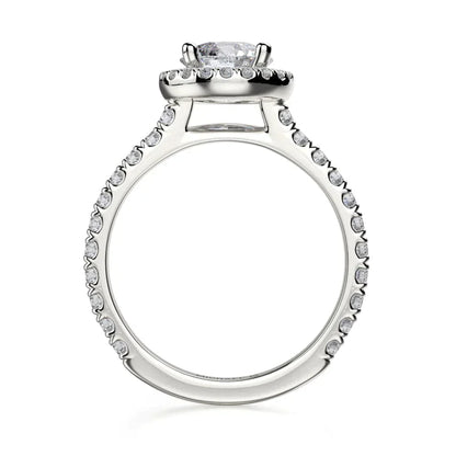 Michael M Prong Round Engagement Ring