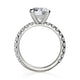 Michael M Pave Round Engagement Ring