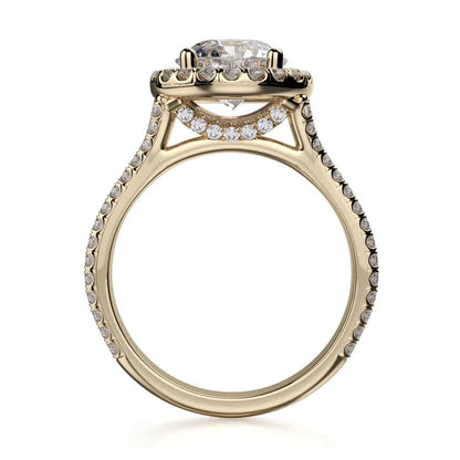 Michael M Center Stone Prong Round Engagement Ring