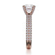 Michael M Pave Round Engagement Ring