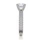 Michael M Pave Round Engagement Ring