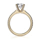 Michael M Pave Round Engagement Ring