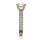 Michael M Pave Round Engagement Ring