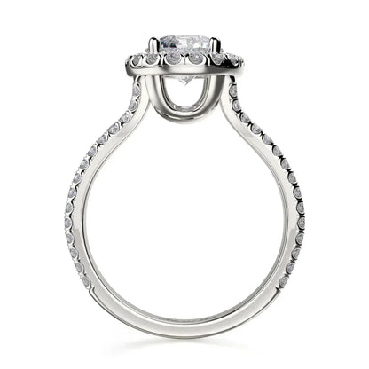 Michael M Prong Round Engagement Ring