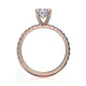 Michael M Prong Princess Engagement Ring
