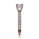 Michael M Prong Princess Engagement Ring