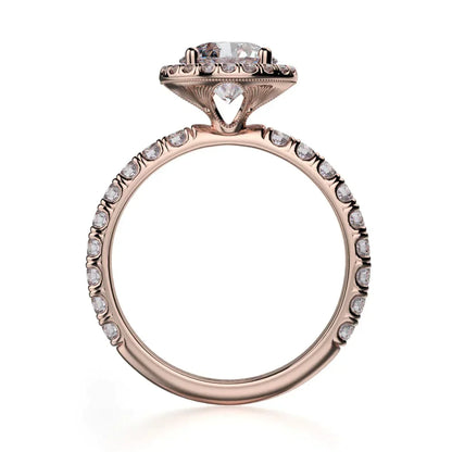 Michael M Prong Round Engagement Ring