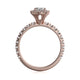 Michael M Prong Oval Engagement Ring