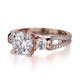 Michael M Center Stone Prong Round Engagement Ring