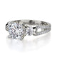 Michael M Center Stone Prong Round Engagement Ring