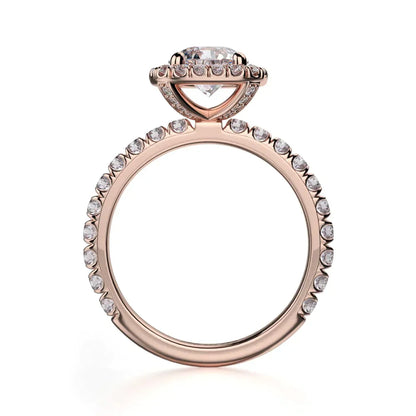 Michael M Halo Cushion Engagement Ring