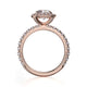 Michael M Halo Cushion Engagement Ring