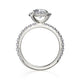Michael M Halo Cushion Engagement Ring