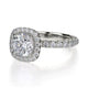 Michael M Halo Cushion Engagement Ring